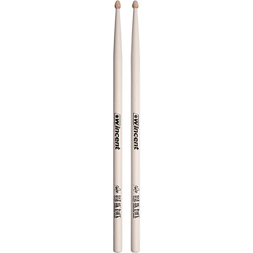 WTYSCWII Tomoya Hickory Drumsticks, White (pair)