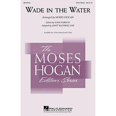 Hal Leonard Wade in the Water 3-Part Mixed arranged by Moses Hogan