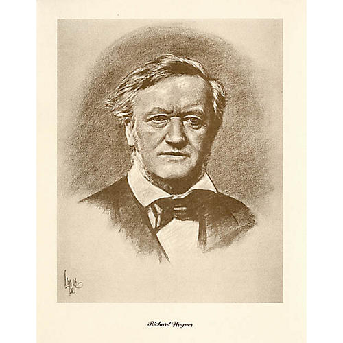 Wagner (Lupas Small Portrait Poster) Music Sales America Series