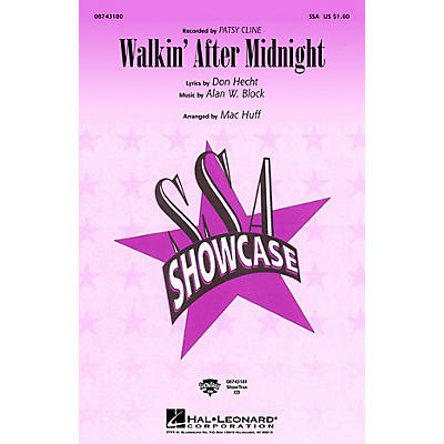 Hal Leonard Walkin' After Midnight ShowTrax CD by Patsy Cline Arranged by Mac Huff