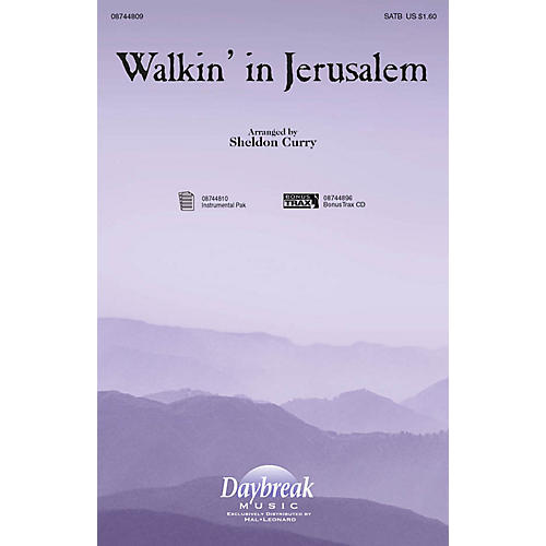 Daybreak Music Walkin' in Jerusalem SATB arranged by Sheldon Curry