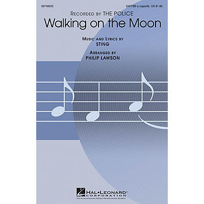 Hal Leonard Walking on the Moon SATTBB A Cappella by The Police arranged by Philip Lawson