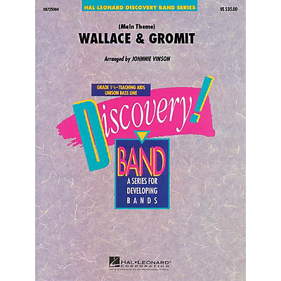 Hal Leonard Wallace & Gromit Concert Band Level 1.5 Arranged by Johnnie Vinson