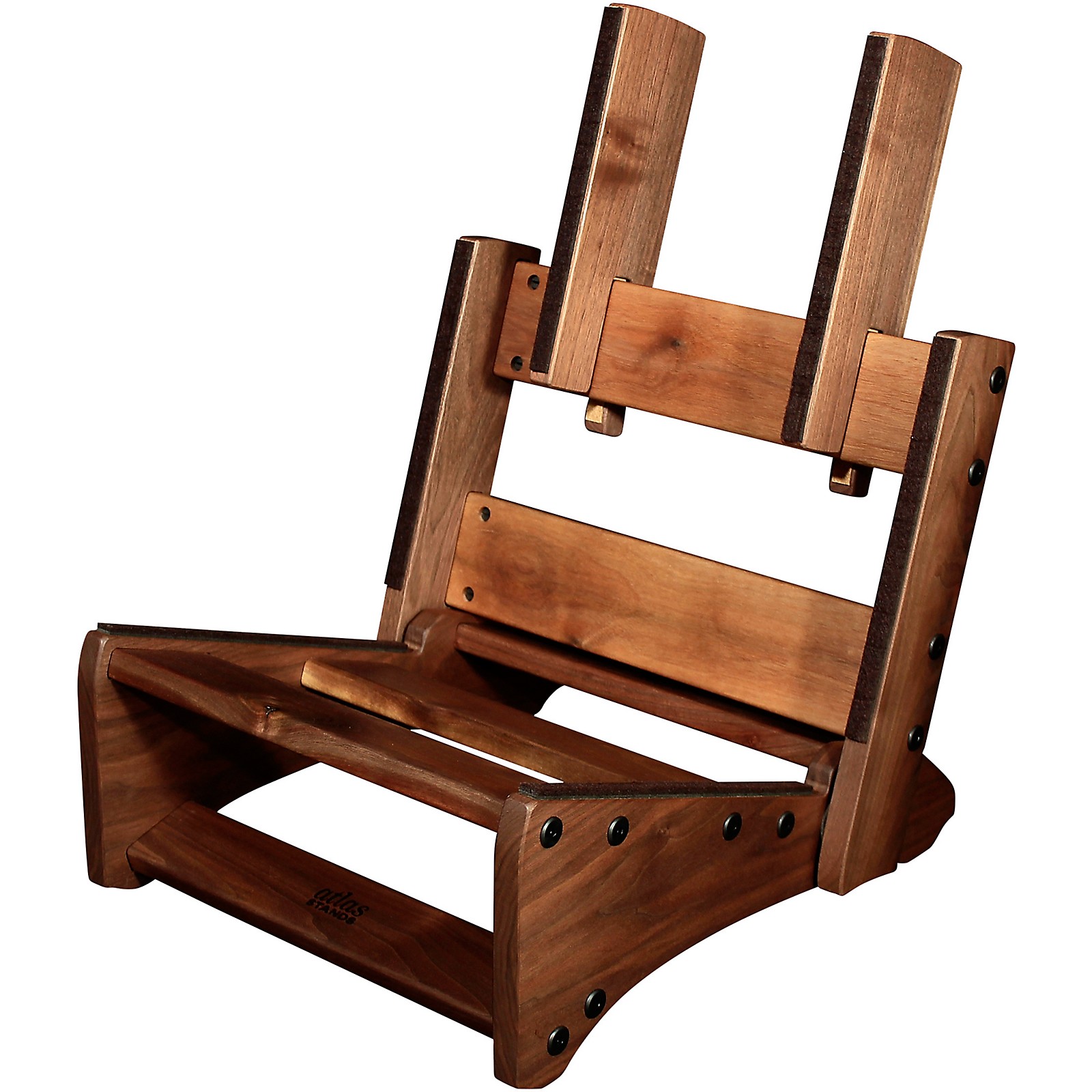 Atlas Stands Walnut Low Rider Amplifier stand Musician's Friend