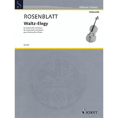 Schott Waltz-Elegy (Cello and Piano) String Series Softcover