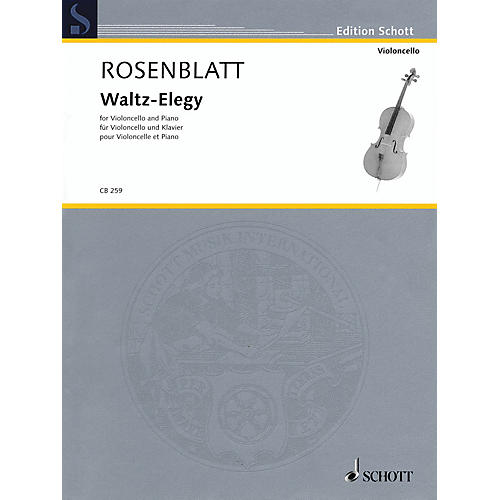 Schott Waltz-Elegy (Cello and Piano) String Series Softcover