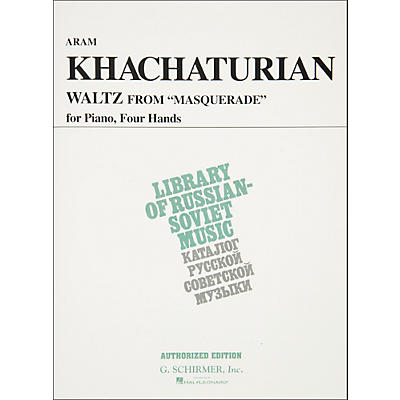 Hal Leonard Waltz From Masquerade Piano 4 Hands Vaap Edition By Khachaturian
