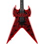 Wylde Audio Warhammer FR Norse Dragon Pinstripe Electric Guitar Red