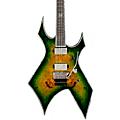 B.C. Rich Warlock Extreme Exotic with Floyd Rose Electric Guitar Spalted MapleReptile Eye