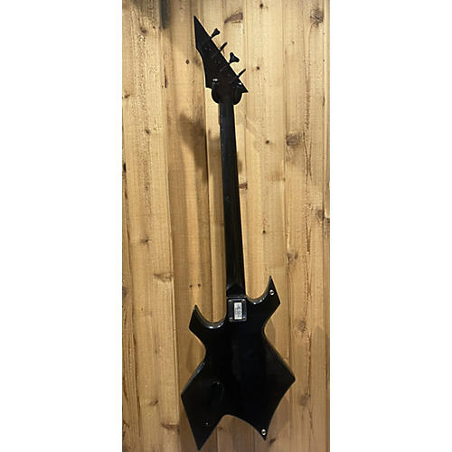 B.C. Rich Warlock Platinum Bass Electric Bass Guitar Black