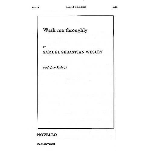 Novello Wash Me Throughly SATB, Organ Composed by Samuel Sebastian Wesley