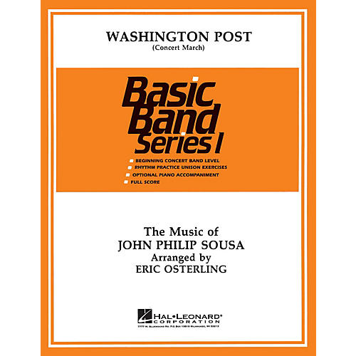 Washington Post March Concert Band Level 1 Arranged by Eric Osterling