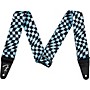 Fender Wavy Checkerboard Polyester Guitar Strap Blue