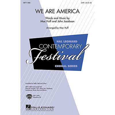 Hal Leonard We Are America 2-Part Arranged by Mac Huff