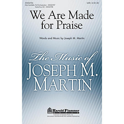 Shawnee Press We Are Made for Praise ORCHESTRATION ON CD-ROM Arranged by Stan Pethel