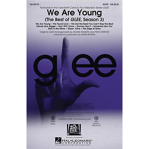 Hal Leonard We Are Young (The Best of Glee, Season 3 Medley) 2-Part by Glee Cast Arranged by Adam Anders