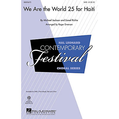 Hal Leonard We Are the World 25 for Haiti 2-Part Arranged by Roger Emerson