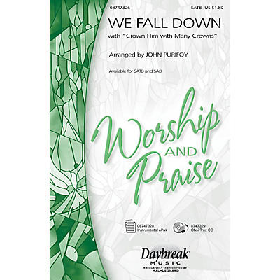 Hal Leonard We Fall Down with Crown Him with Many Crowns SAB Arranged by John Purifoy