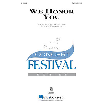 Hal Leonard We Honor You SATB composed by Roger Emerson