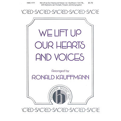 Hinshaw Music We Lift Up Our Hearts and Voices SATB arranged by Ronald Kauffmann