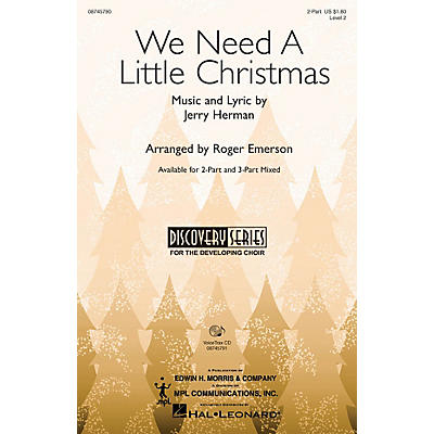 Hal Leonard We Need a Little Christmas (from Mame) 3-Part Mixed Arranged by Roger Emerson