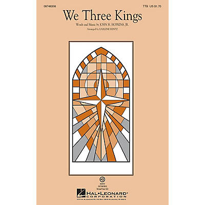 Hal Leonard We Three Kings TTB arranged by Earlene Rentz