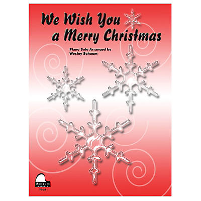 SCHAUM We Wish You A Merry Christmas Educational Piano Series Softcover