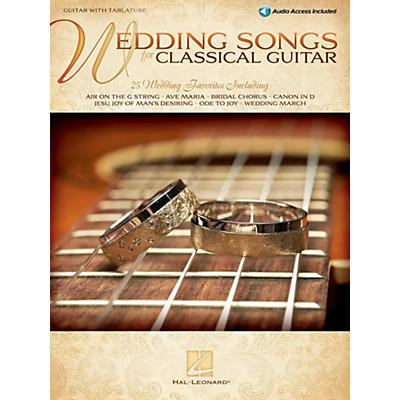 Hal Leonard Wedding Songs For Classical Guitar Book/Online Audio