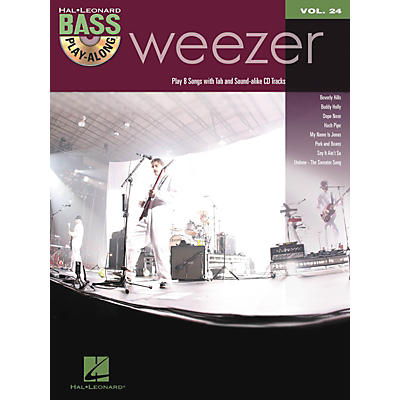 Hal Leonard Weezer - Bass Play-Along Volume 24 Book/CD