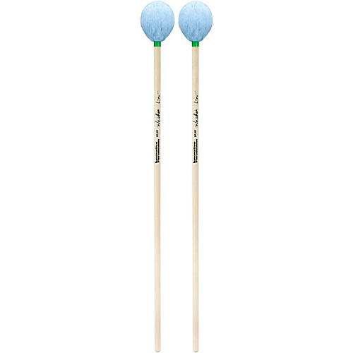 Innovative Percussion Wei-Chen Lin Series Birch Handle Marimba Mallets Medium Soft Sky Blue Yarn