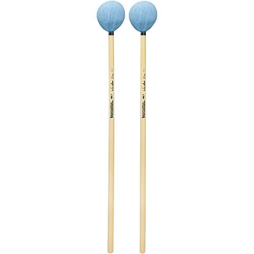 Innovative Percussion Wei-Chen Lin Series Rattan Handle Marimba Mallets Bass Sky Blue Yarn