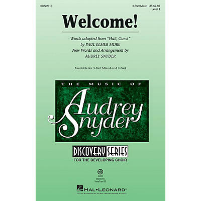 Hal Leonard Welcome! (Discovery Level 1) 3-Part Mixed arranged by Audrey Snyder