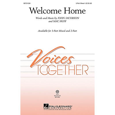 Hal Leonard Welcome Home 2-Part Composed by John Jacobson