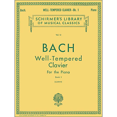 G. Schirmer Well Tempered Clavier Book 1 Piano By Bach
