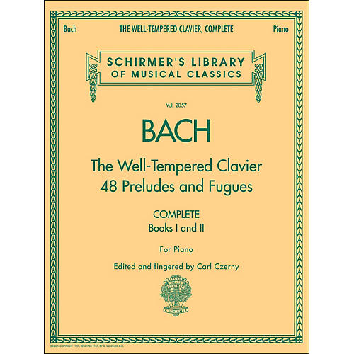 G. Schirmer Well-Tempered Clavier Complete Books 1 & 2 for Piano By Bach