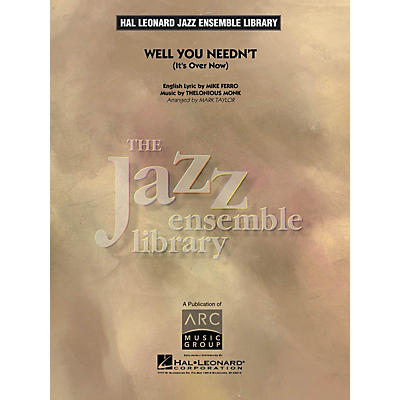 Hal Leonard Well You Needn't Jazz Band Level 4 Arranged by Mark Taylor