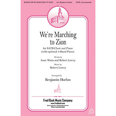 Fred Bock Music We're Marching to Zion 4 HAND PIANO Arranged by Benjamin Harlan