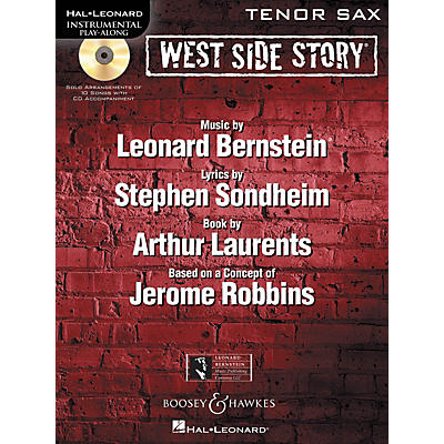 Hal Leonard West Side Story for Tenor Sax Instrumental Play-Along Series Book with CD