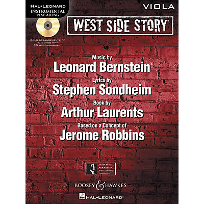 Hal Leonard West Side Story for Viola Instrumental Play-Along Series Softcover with CD