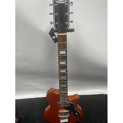Supro Westbury Solid Body Electric Guitar Metallic Orange