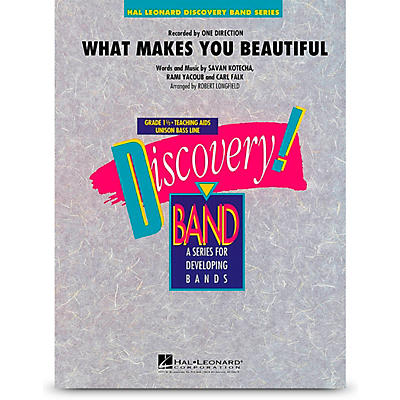 Hal Leonard What Makes You Beautiful - Discovery Concert Band Level 1.5