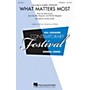 Hal Leonard What Matters Most (SATB/Soli) SATB and Soli by Barbra Streisand arranged by Audrey Snyder