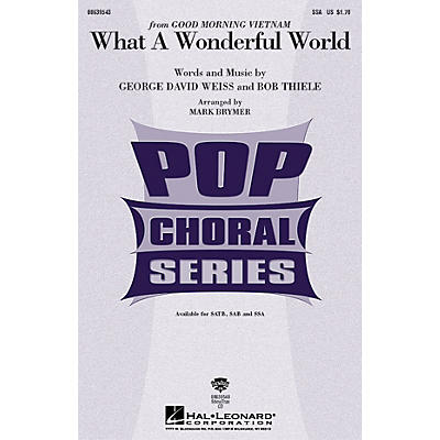 Hal Leonard What a Wonderful World SSA by Louis Armstrong arranged by Mark Brymer