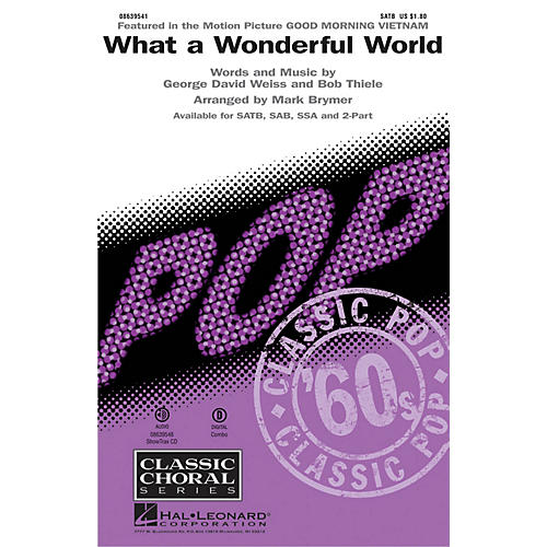 Hal Leonard What a Wonderful World ShowTrax CD by Louis Armstrong Arranged by Mark Brymer