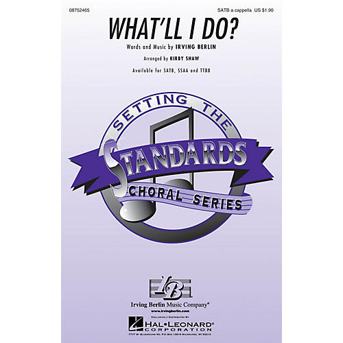 Hal Leonard What'll I Do? TTBB A Cappella Arranged by Kirby Shaw
