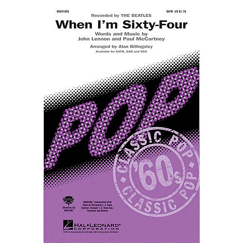 Hal Leonard When I'm Sixty-Four ShowTrax CD by The Beatles Arranged by Alan Billingsley