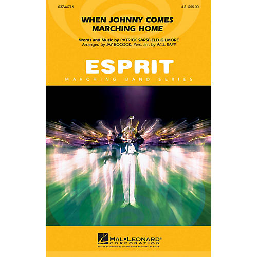 Hal Leonard When Johnny Comes Marching Home Marching Band Level 3 Arranged by Jay Bocook