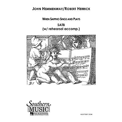 Hal Leonard When Sappho Sings And Plays (Choral Music/Octavo Secular Satb) SATB Composed by Hemmenway, John