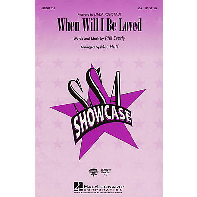 Hal Leonard When Will I Be Loved ShowTrax CD by Linda Ronstadt Arranged by Mac Huff