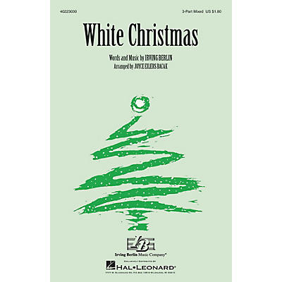 Hal Leonard White Christmas 3-Part Mixed arranged by Joyce Eilers